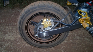 Kawasaki KSR rear break and tyre