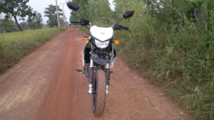 KSR front view of bike