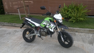 Kawasaki KSR, brand new 2013 bought in 2014