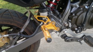 Kawasaki KSR 110 PRO Pillionpassenger foot pegs