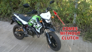 Kawasaki KSR 110 PRO Semi-automatic transmission without clutch